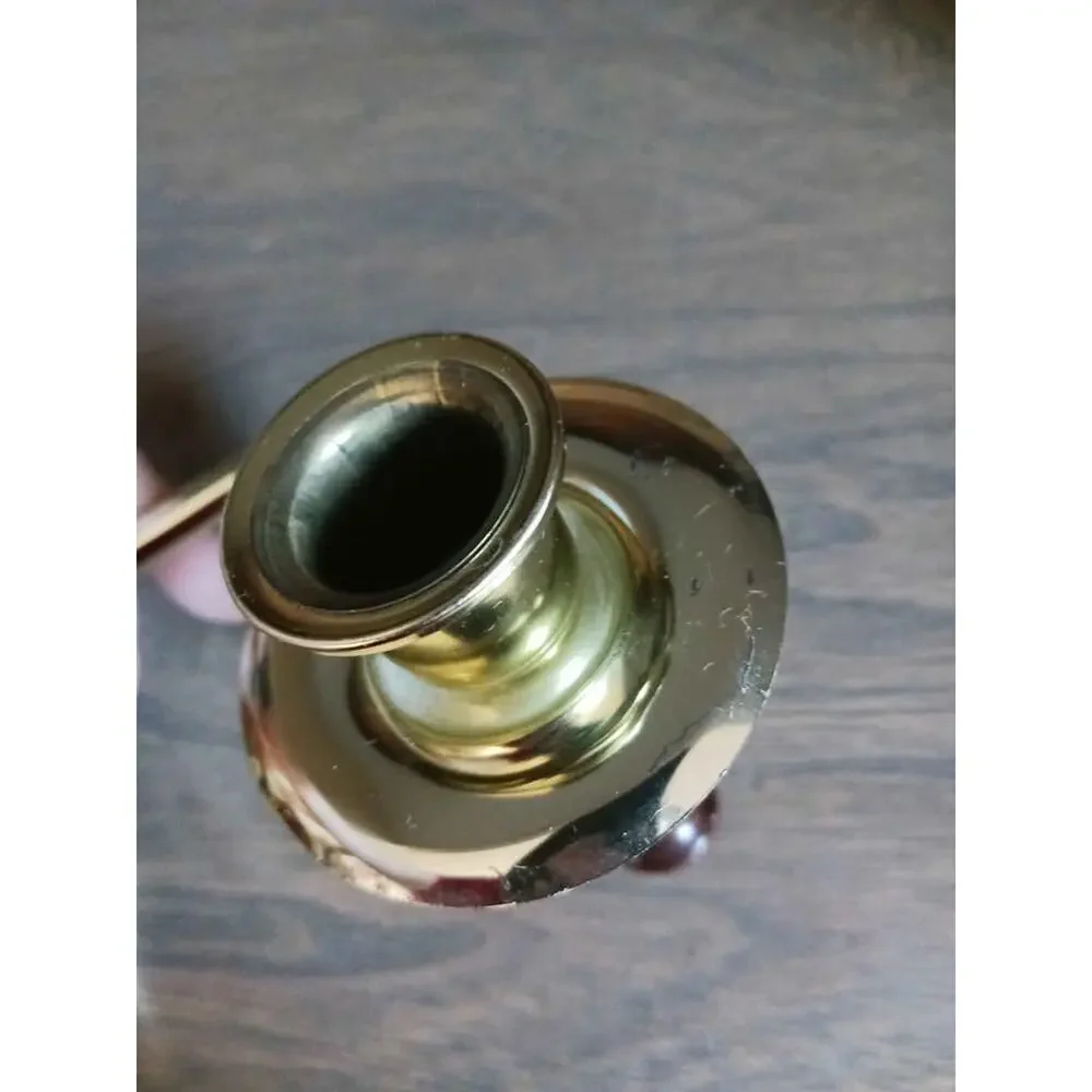 Vintage Homco Home interior wood gold wall sconce candle holder